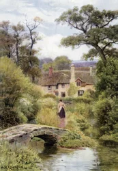 Ponte Pedonale, vicino a Porlock, Somerset